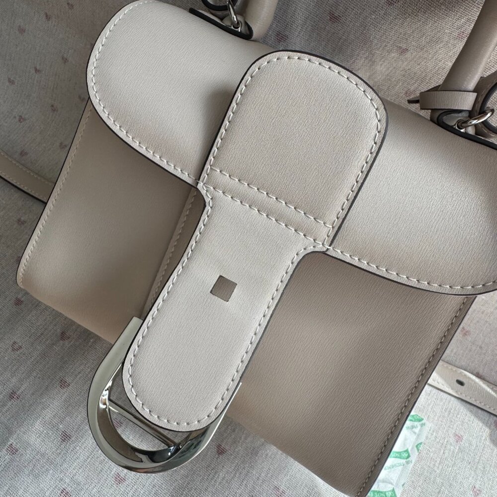 Delvaux Box Calfskin Mini Brillant Satchel Ivory - Picture 12 of 15